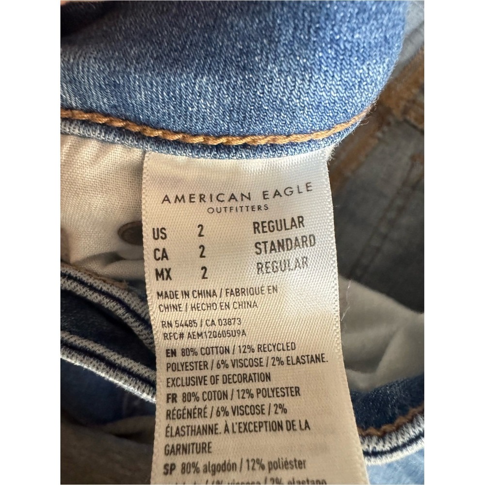 American Eagle Womens Low Rise Flare Jeans Size 2 Festival - Picture 4 of 6